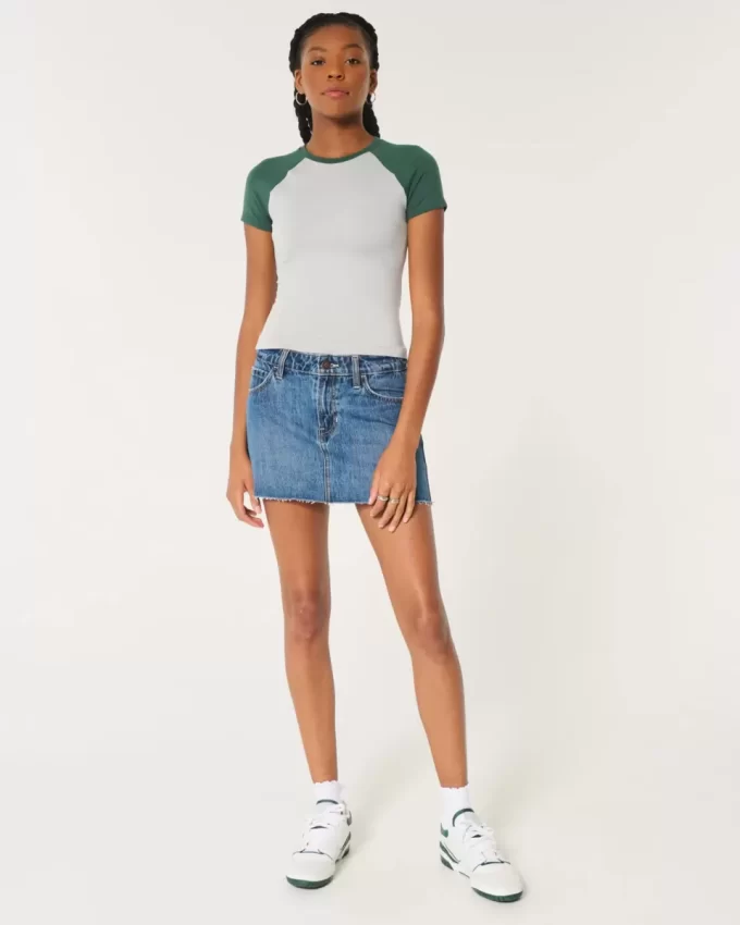 Saumaton kangas Longline Crew Baby T-paita