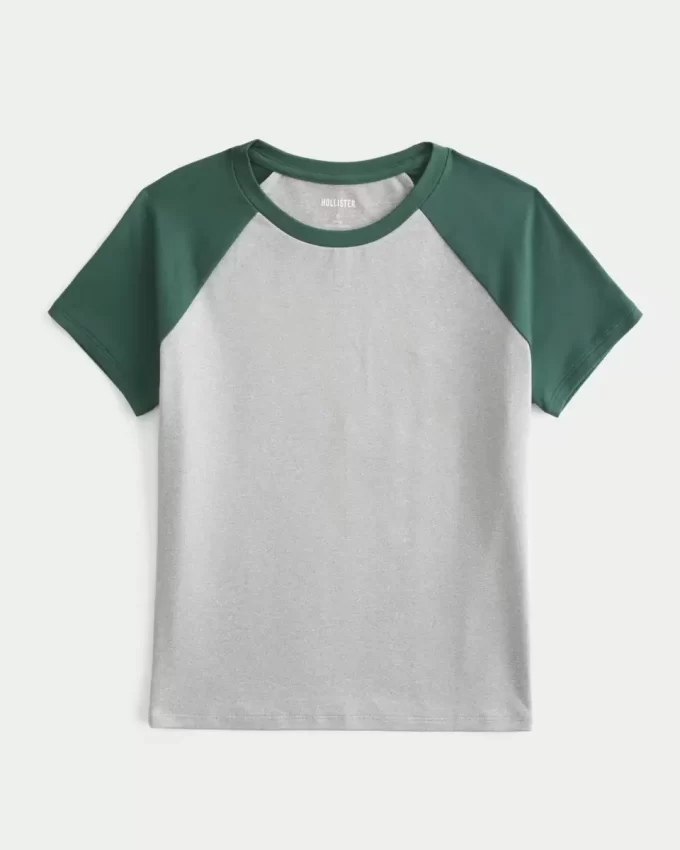 Saumaton kangas Longline Crew Baby T-paita