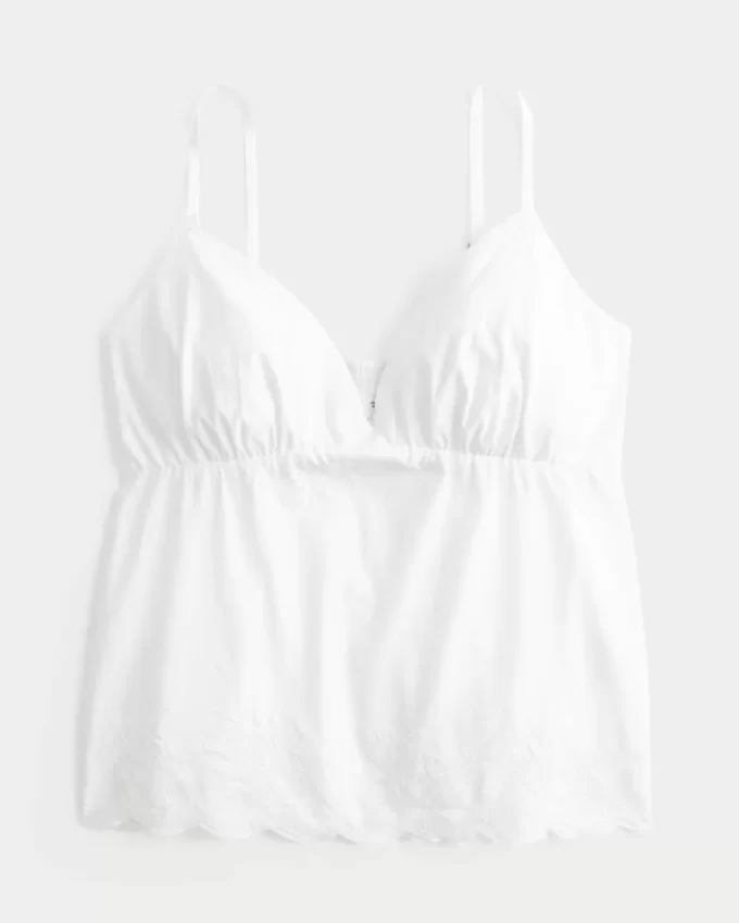 Shimmer Brodeerattu Babydoll Top Shimmer Brodeerattu Babydoll Top