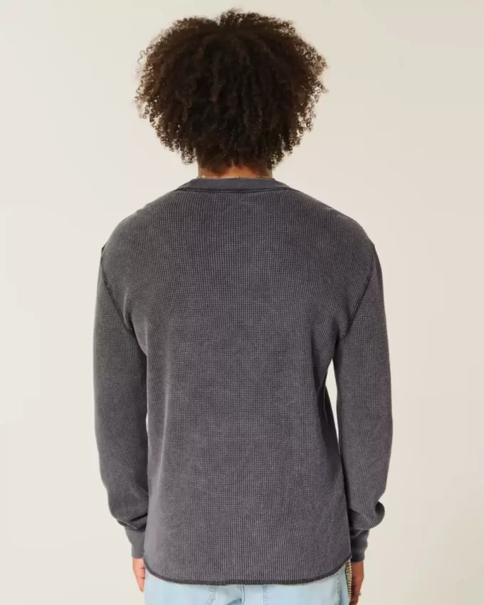 Skull Graphic Thermal Crew -paita Skull Graphic Thermal Crew -paita