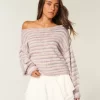 Slouchy off-the-shoulder villapaita