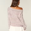 Slouchy off-the-shoulder villapaita