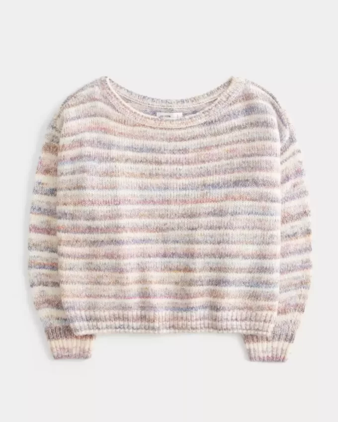 Slouchy off-the-shoulder villapaita
