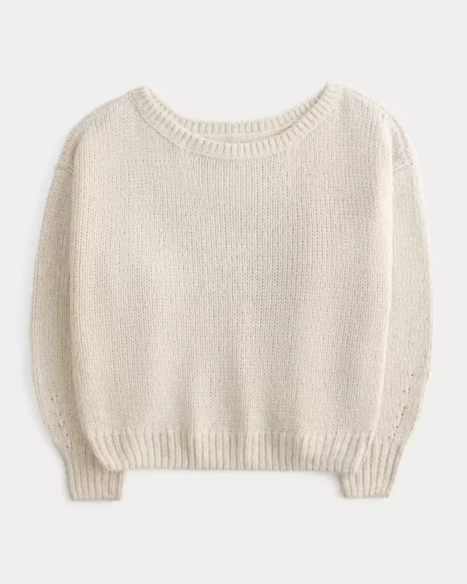 Slouchy off-the-shoulder villapaita