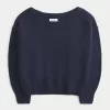 Slouchy off-the-shoulder villapaita