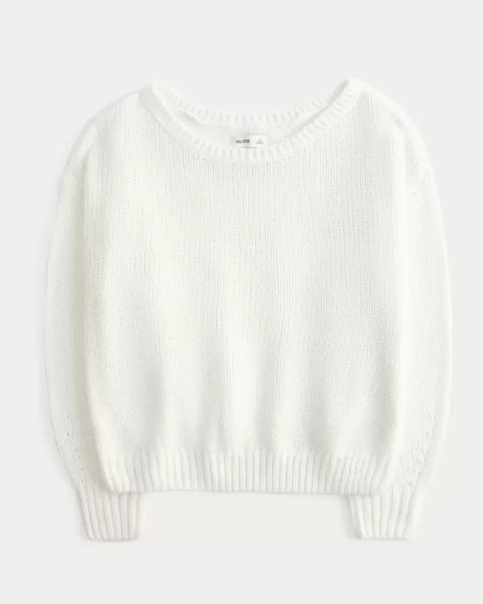 Slouchy off-the-shoulder villapaita