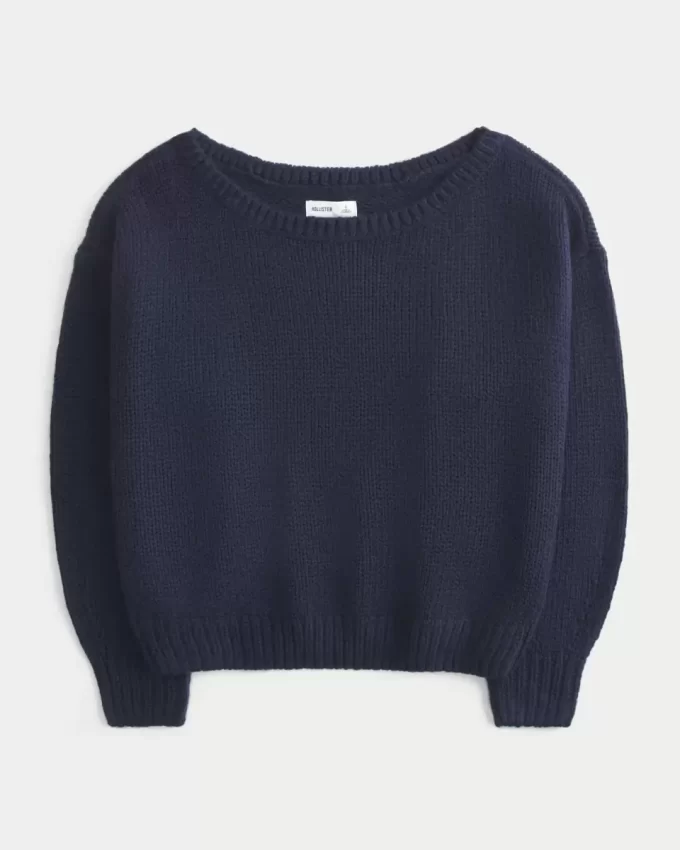 Slouchy off-the-shoulder villapaita
