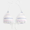 Smocked Halter Triangle Bikinitoppi Smocked Halter Triangle Bikinitoppi