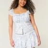 Smocked porrastettu Mini Skort