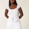 Smocked porrastettu Mini Skort