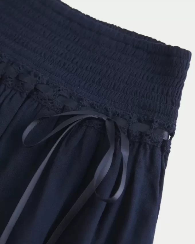 Smocked porrastettu Mini Skort