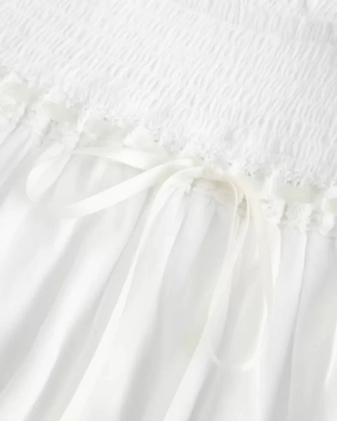 Smocked porrastettu Mini Skort