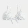 Smocked Triangle Bikini-toppi