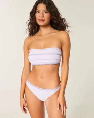 Smocked vyötärö High-Leg Cheekiest Bikini Bottom