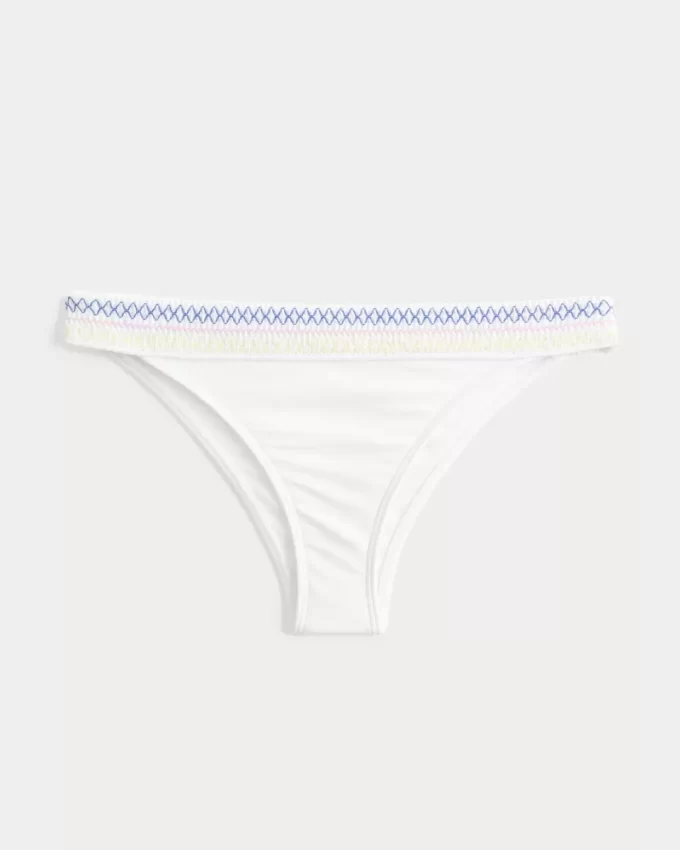 Smocked vyötärö High-Leg Cheekiest Bikini Bottom