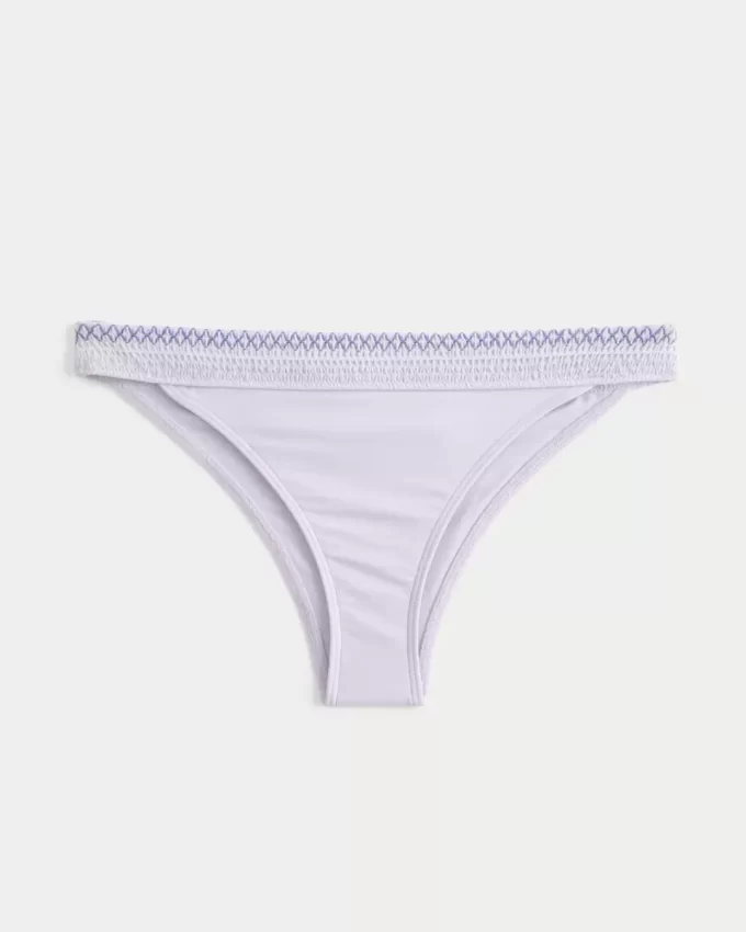 Smocked vyötärö High-Leg Cheekiest Bikini Bottom
