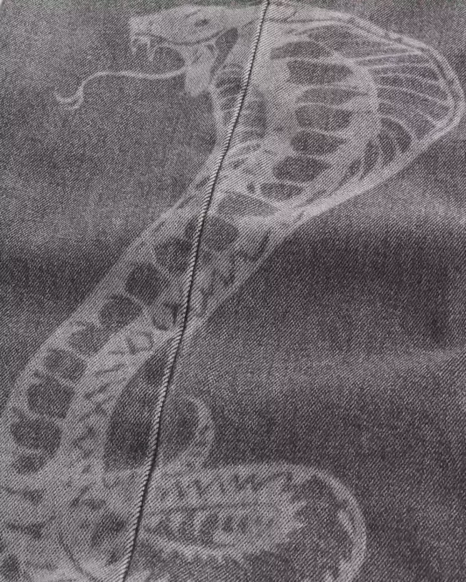 Snake Graphic Super Baggy Farkut