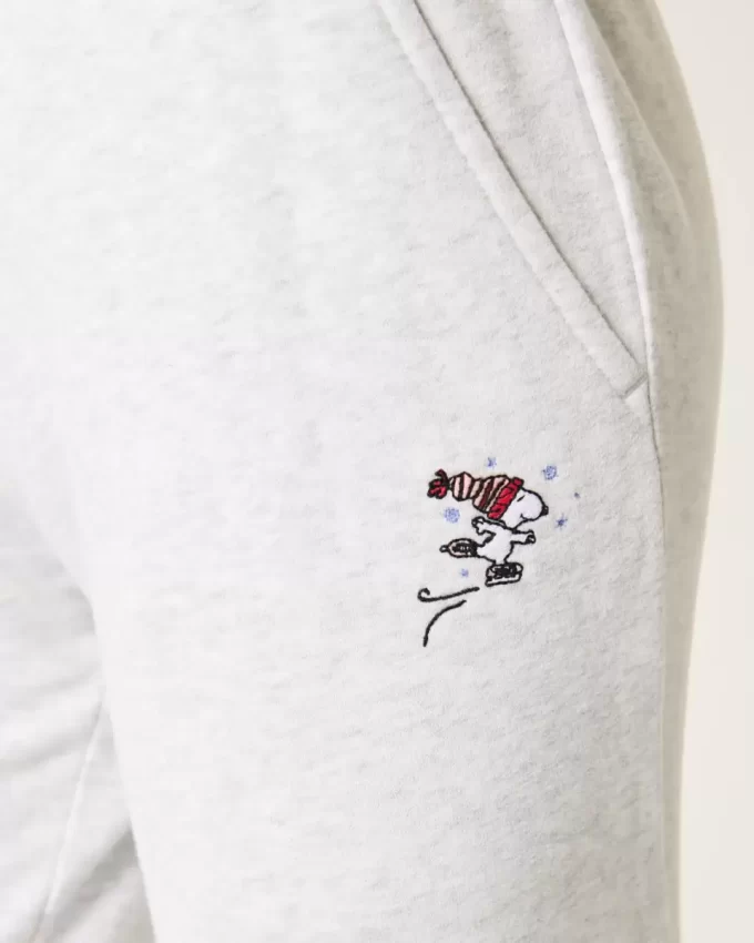 Snoopy Graphic Straight collegehousut