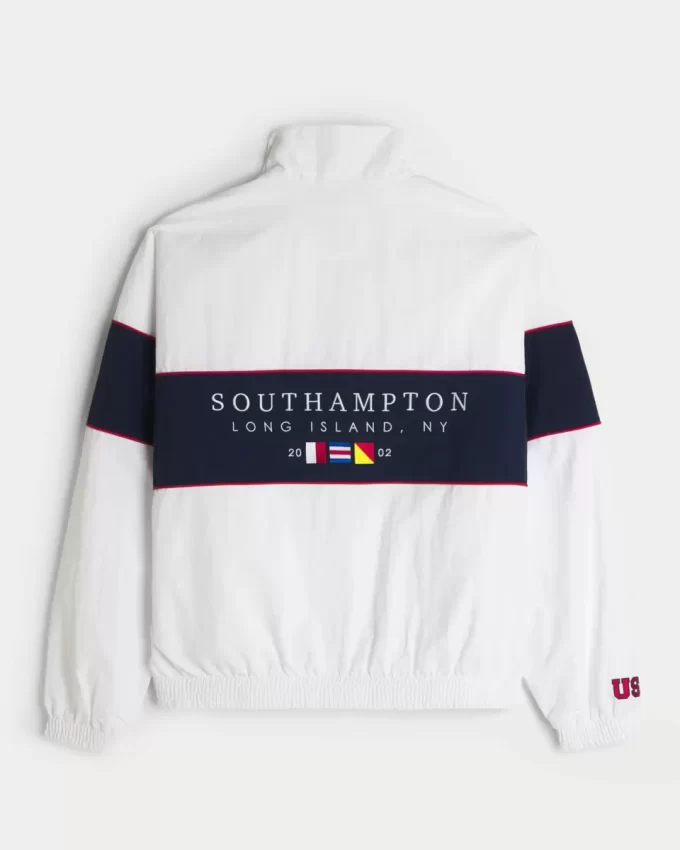 Southampton NY Graphic vetoketjullinen takki Southampton NY Graphic vetoketjullinen takki