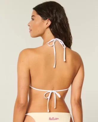Spring Break Graafinen riimu Triangle Bikinitoppi
