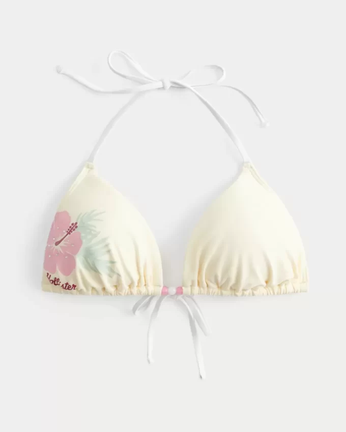 Spring Break Graafinen riimu Triangle Bikinitoppi Spring Break Graafinen riimu Triangle Bikinitoppi