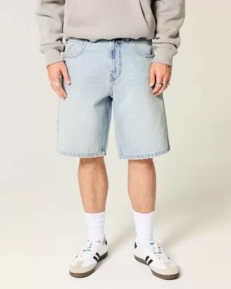Star Graphic Baggy Denim shortsit