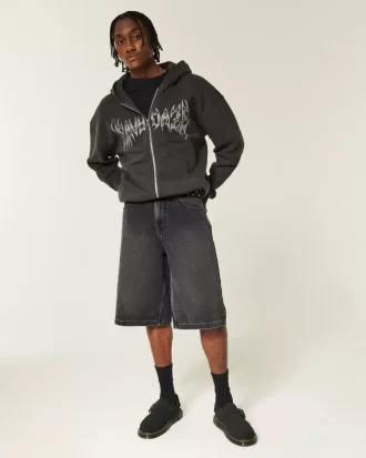 Star Graphic Super Baggy Denim shortsit
