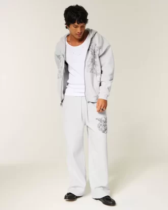 Super Baggy Angel Graphic collegehousut
