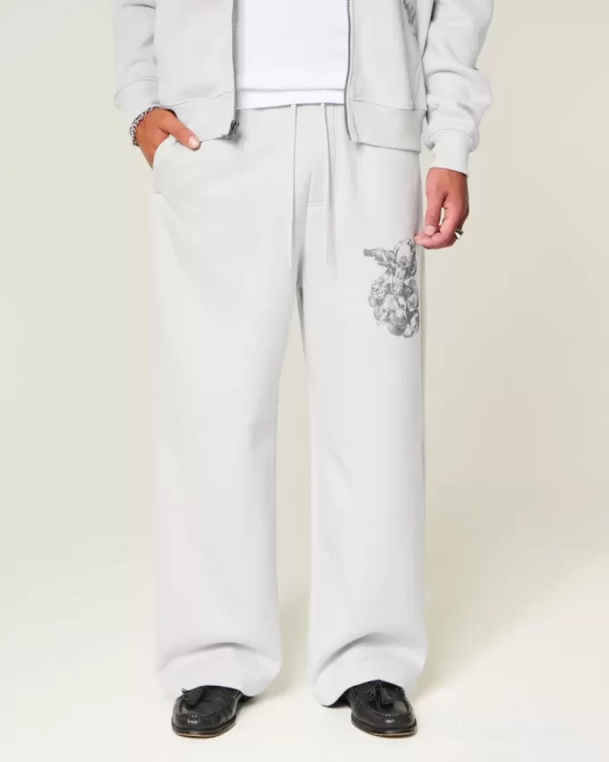 Super Baggy Angel Graphic collegehousut Super Baggy Angel Graphic collegehousut