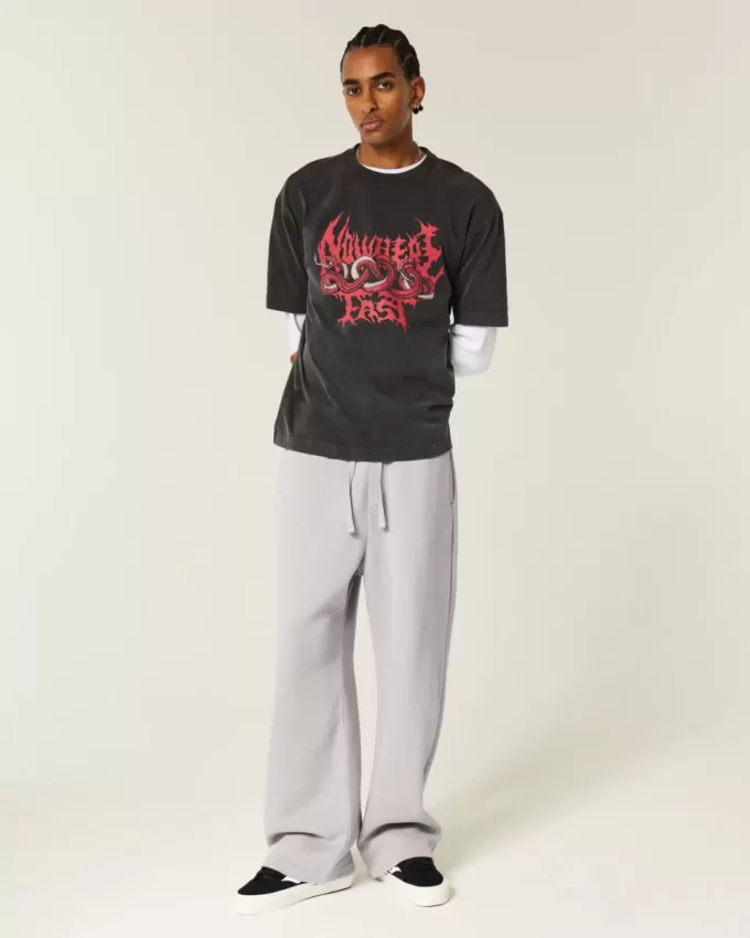 Super Baggy Los Angeles Back Pocket Graphic collegehousut Super Baggy Los Angeles Back Pocket Graphic collegehousut