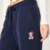 Teddy Bear Graphic Straight collegehousut