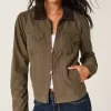 Twill vetoketjullinen takki