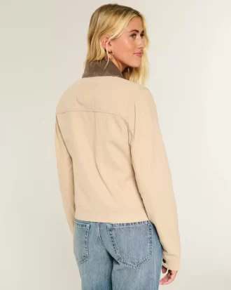 Twill vetoketjullinen takki