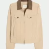 Twill vetoketjullinen takki