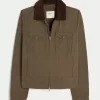 Twill vetoketjullinen takki