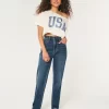 Ultra High-Rise Dark Wash 90-luvun suorat farkut Ultra High-Rise Dark Wash 90-luvun suorat farkut