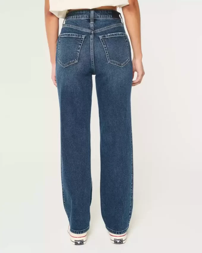 Ultra High-Rise Dark Wash 90-luvun suorat farkut Ultra High-Rise Dark Wash 90-luvun suorat farkut