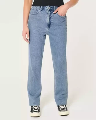 Ultra High-Rise Medium Wash 90-luvun suorat farkut