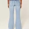 Ultra Low Rise Distressed Light Wash Sequin Flare Farkut Ultra Low Rise Distressed Light Wash Sequin Flare Farkut