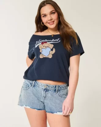 Ultra Low Rise Light Wash Mini Denim shortsit