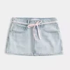 Vaalea pesukengännauha Denim Mini Skort
