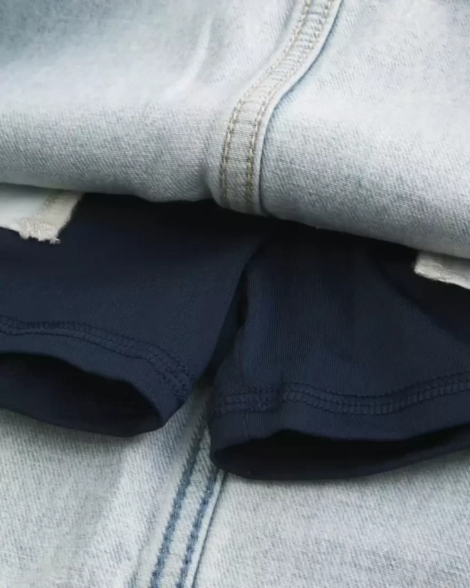 Vaalea pesukengännauha Denim Mini Skort