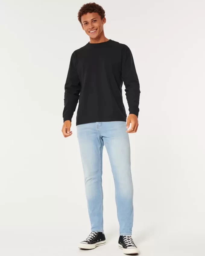 Vaaleapesuiset Athletic Skinny Farkut Vaaleapesuiset Athletic Skinny Farkut