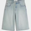 Vaaleat pesut puolipitkät Skater Baggy -farkut Vaaleat pesut puolipitkät Skater Baggy -farkut