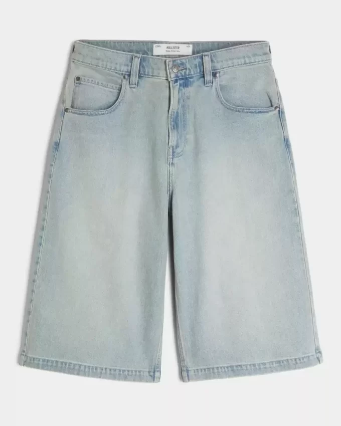 Vaaleat pesut puolipitkät Skater Baggy -farkut Vaaleat pesut puolipitkät Skater Baggy -farkut