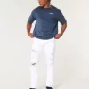 Valkoiset Athletic Skinny Farkut
