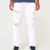 Valkoiset Athletic Skinny Farkut