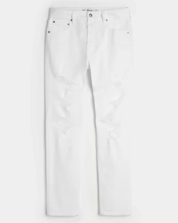 Valkoiset Athletic Skinny Farkut