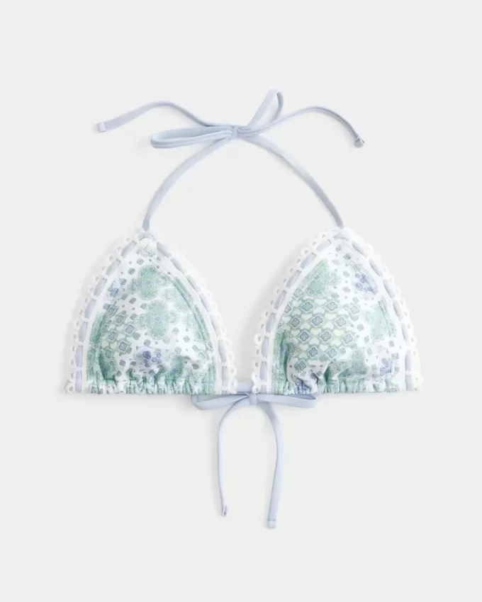 Virkattu Trim Triangle -bikinipusero