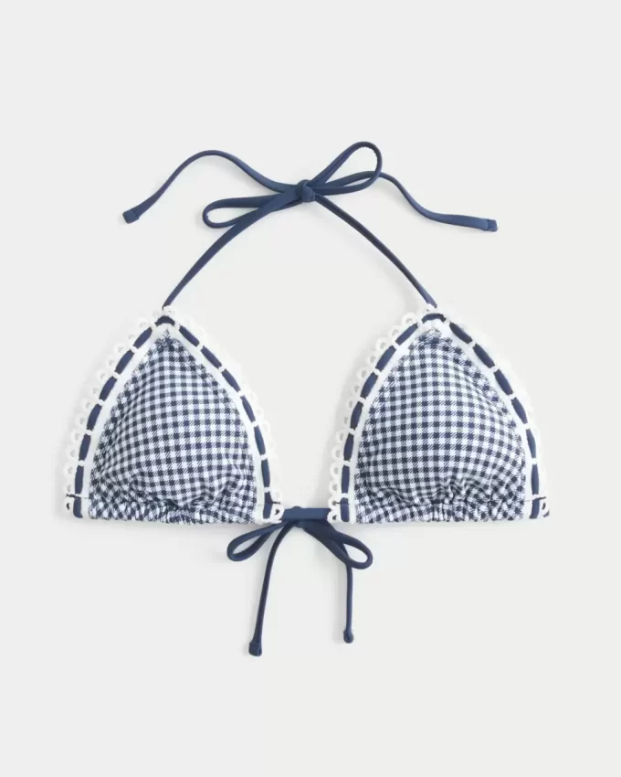 Virkattu Trim Triangle -bikinipusero